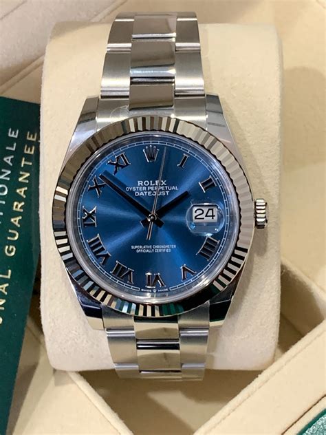 rolex datejust 41 blau|2021 rolex datejust 41 mm.